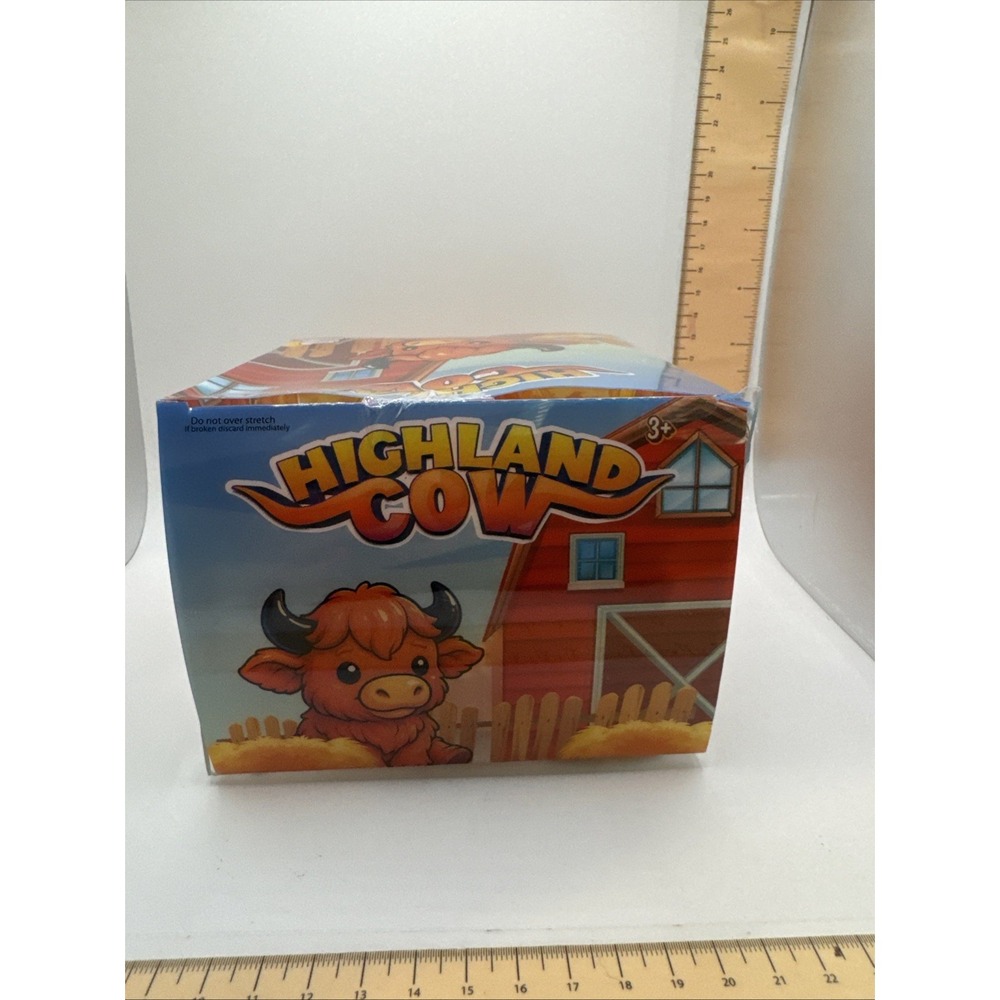 AUTHENTIC Highland Cow Squishy Toy Animal Viral Squishy Toy PPNC NEW Sealed - Picture 5 of 6